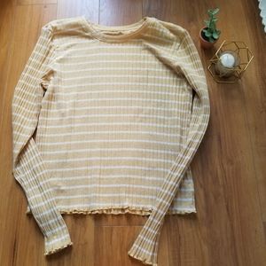 long sleeve striped top